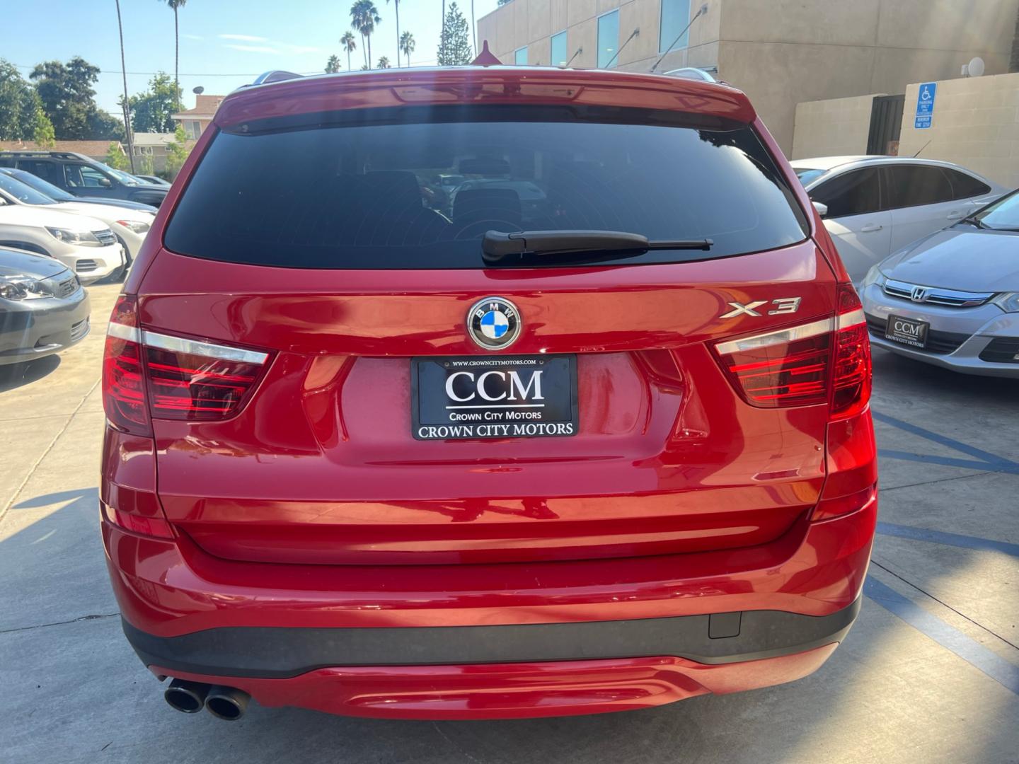 2016 RED /Tan BMW X3 xDrive28i (5UXWX9C50G0) with an 2.0L L4 DOHC 16V engine, 8-Speed Automatic transmission, located at 30 S. Berkeley Avenue, Pasadena, CA, 91107, (626) 248-7567, 34.145447, -118.109398 - Crown City Motors is a used “Buy Here Pay Here” car dealer in Pasadena CA. “Buy Here Pay Here” financing, means that when you purchase your vehicle from our dealership, that you make the payments to the dealership as well. We do not need the banks approval to get you approved for a used auto - Photo#3