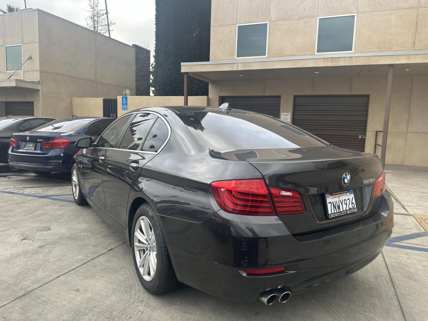 2015 Space Gray Metallic /Black BMW 5-Series Leather (WBA5A5C50FD) with an 2.0 engine, Automatic transmission, located at 30 S. Berkeley Avenue, Pasadena, CA, 91107, (626) 248-7567, 34.145447, -118.109398 - Photo#2