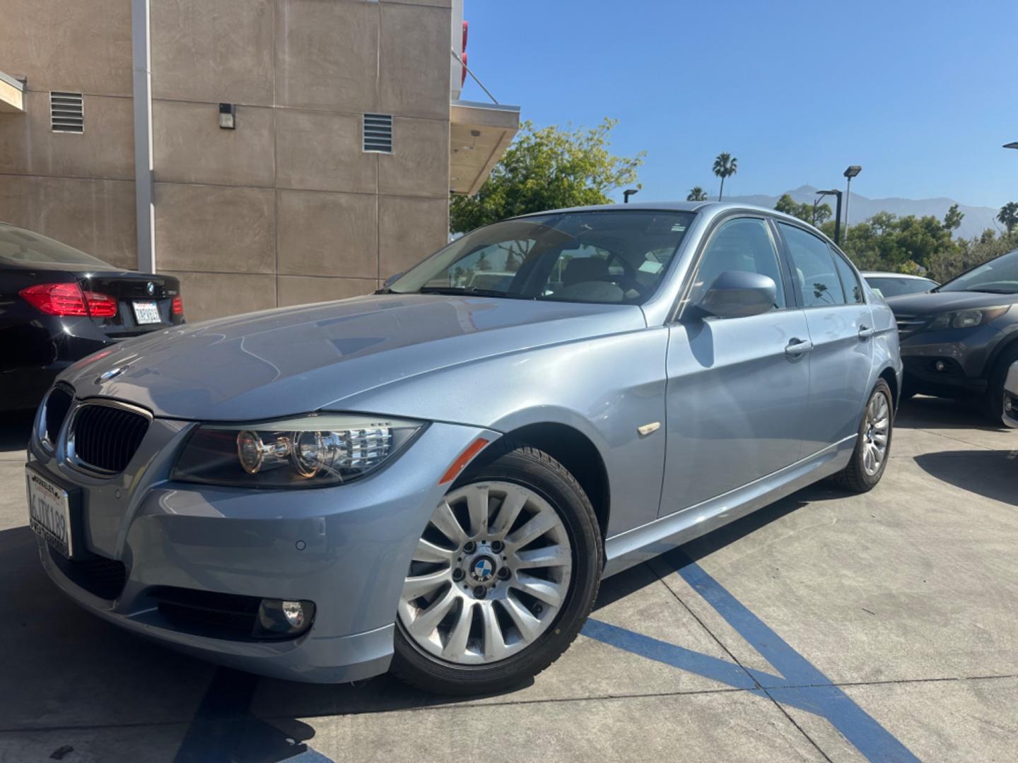 2009 Montego Blue Metallic /Gray BMW 3-Series Leather (WBAPH53509A) with an 3.0 engine, Automatic transmission, located at 30 S. Berkeley Avenue, Pasadena, CA, 91107, (626) 248-7567, 34.145447, -118.109398 - Photo#0