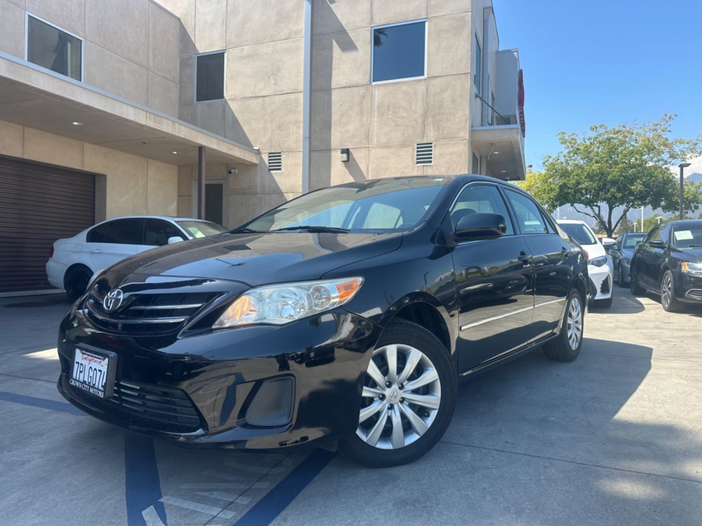 2013 Black /Black Toyota Corolla LE 4-Speed AT (5YFBU4EE0DP) with an 1.8L L4 DOHC 16V engine, 4-Speed Automatic transmission, located at 30 S. Berkeley Avenue, Pasadena, CA, 91107, (626) 248-7567, 34.145447, -118.109398 - Photo#0