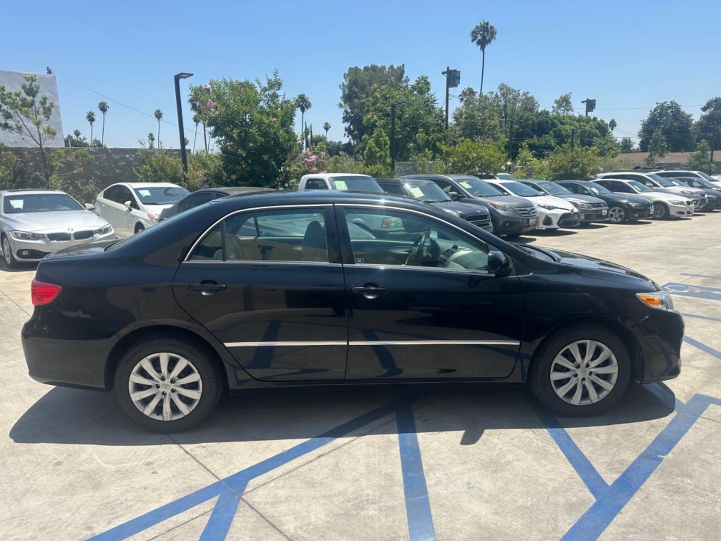 2013 Black /Black Toyota Corolla LE 4-Speed AT (5YFBU4EE0DP) with an 1.8L L4 DOHC 16V engine, 4-Speed Automatic transmission, located at 30 S. Berkeley Avenue, Pasadena, CA, 91107, (626) 248-7567, 34.145447, -118.109398 - Photo#6