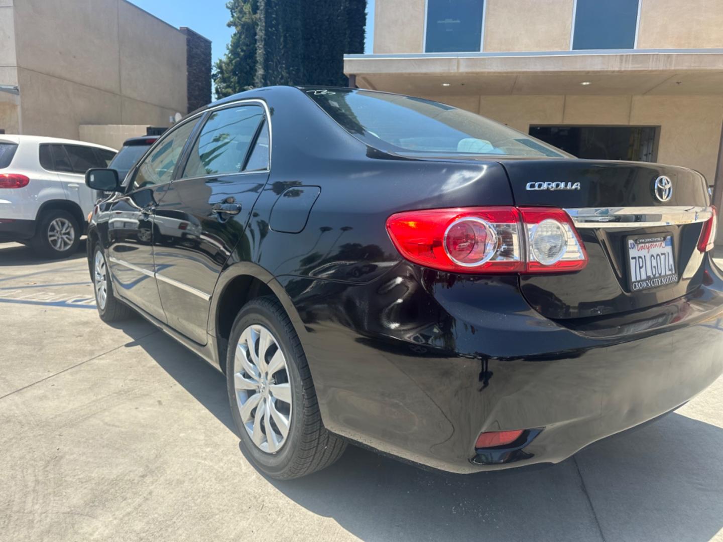 2013 Black /Black Toyota Corolla LE 4-Speed AT (5YFBU4EE0DP) with an 1.8L L4 DOHC 16V engine, 4-Speed Automatic transmission, located at 30 S. Berkeley Avenue, Pasadena, CA, 91107, (626) 248-7567, 34.145447, -118.109398 - Photo#3