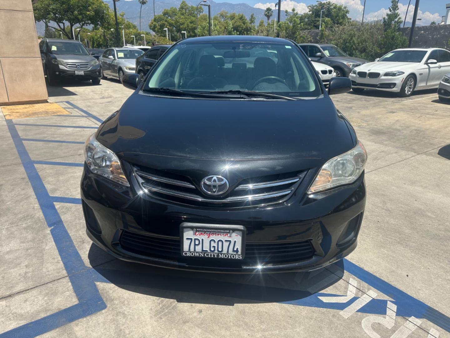 2013 Black /Black Toyota Corolla LE 4-Speed AT (5YFBU4EE0DP) with an 1.8L L4 DOHC 16V engine, 4-Speed Automatic transmission, located at 30 S. Berkeley Avenue, Pasadena, CA, 91107, (626) 248-7567, 34.145447, -118.109398 - Photo#8