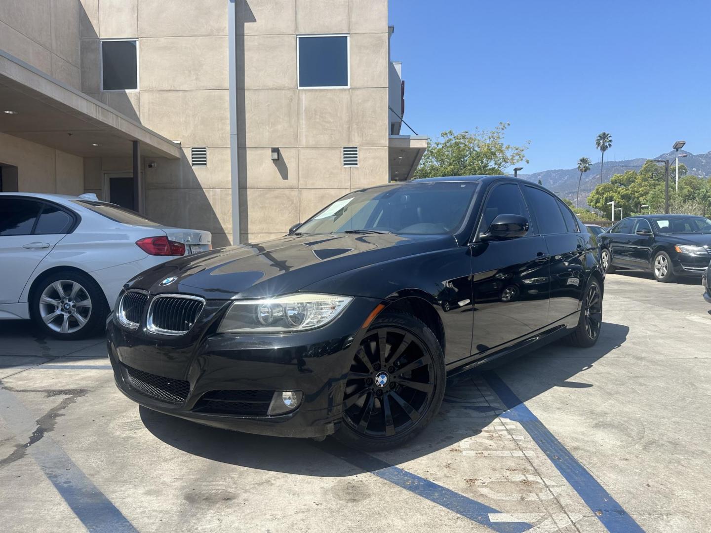 2011 Black Sapphire Metallic /BLACK BMW 3-Series leather (WBAPH5G57BN) with an Inline 6 engine, Automatic transmission, located at 30 S. Berkeley Avenue, Pasadena, CA, 91107, (626) 248-7567, 34.145447, -118.109398 - Photo#0