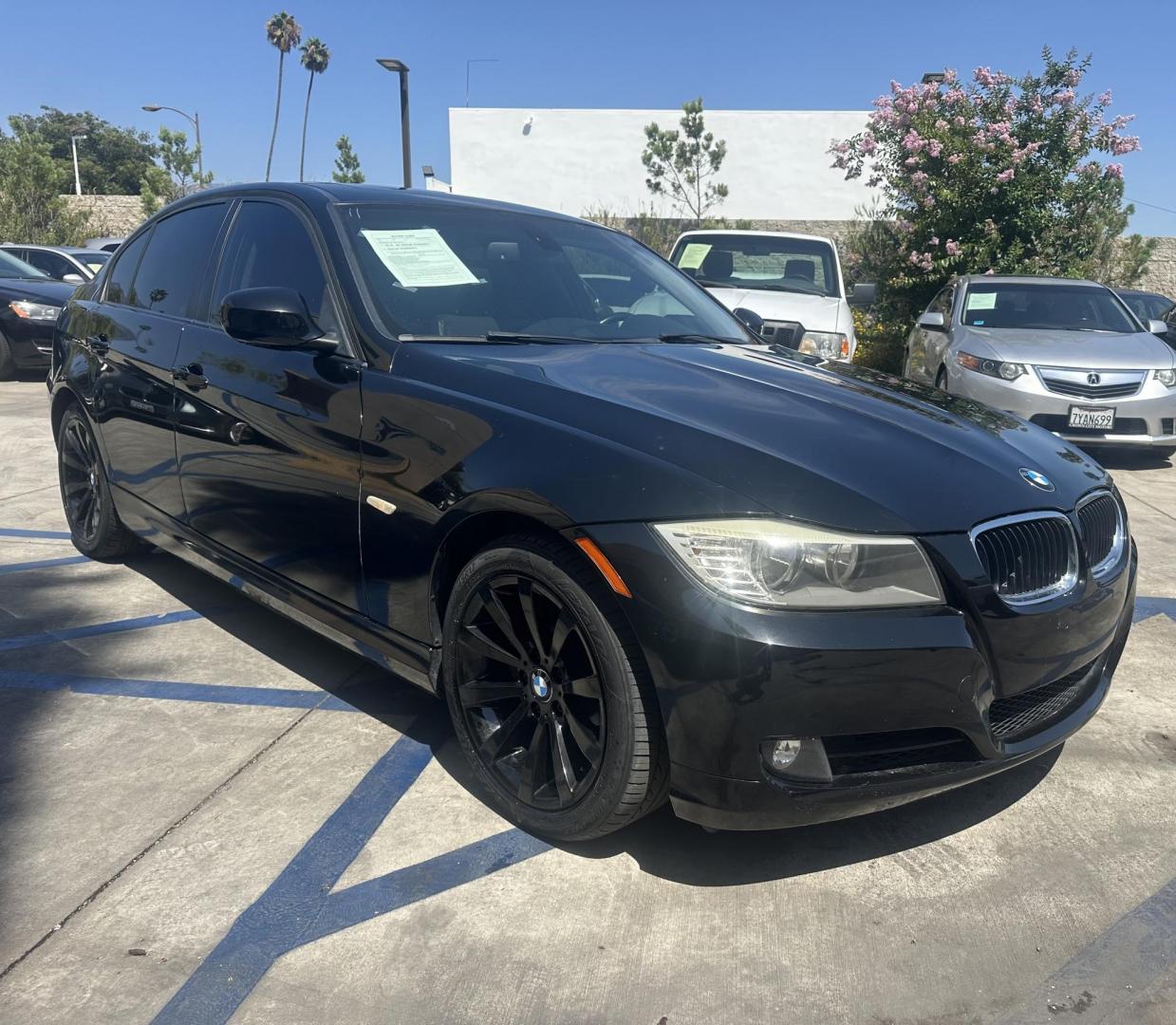 2011 Black Sapphire Metallic /BLACK BMW 3-Series leather (WBAPH5G57BN) with an Inline 6 engine, Automatic transmission, located at 30 S. Berkeley Avenue, Pasadena, CA, 91107, (626) 248-7567, 34.145447, -118.109398 - Photo#6