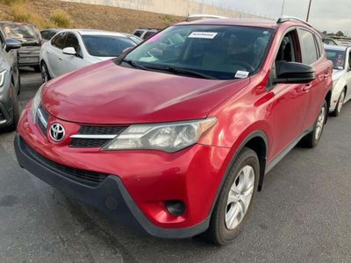 2015 Barcelona Red Metallic. /Gray Toyota RAV4 LE FWD (JTMZFREV5FD) with an 2.5L L4 DOHC 16V engine, 6-Speed Automatic transmission, located at 30 S. Berkeley Avenue, Pasadena, CA, 91107, (626) 248-7567, 34.145447, -118.109398 - Photo#0