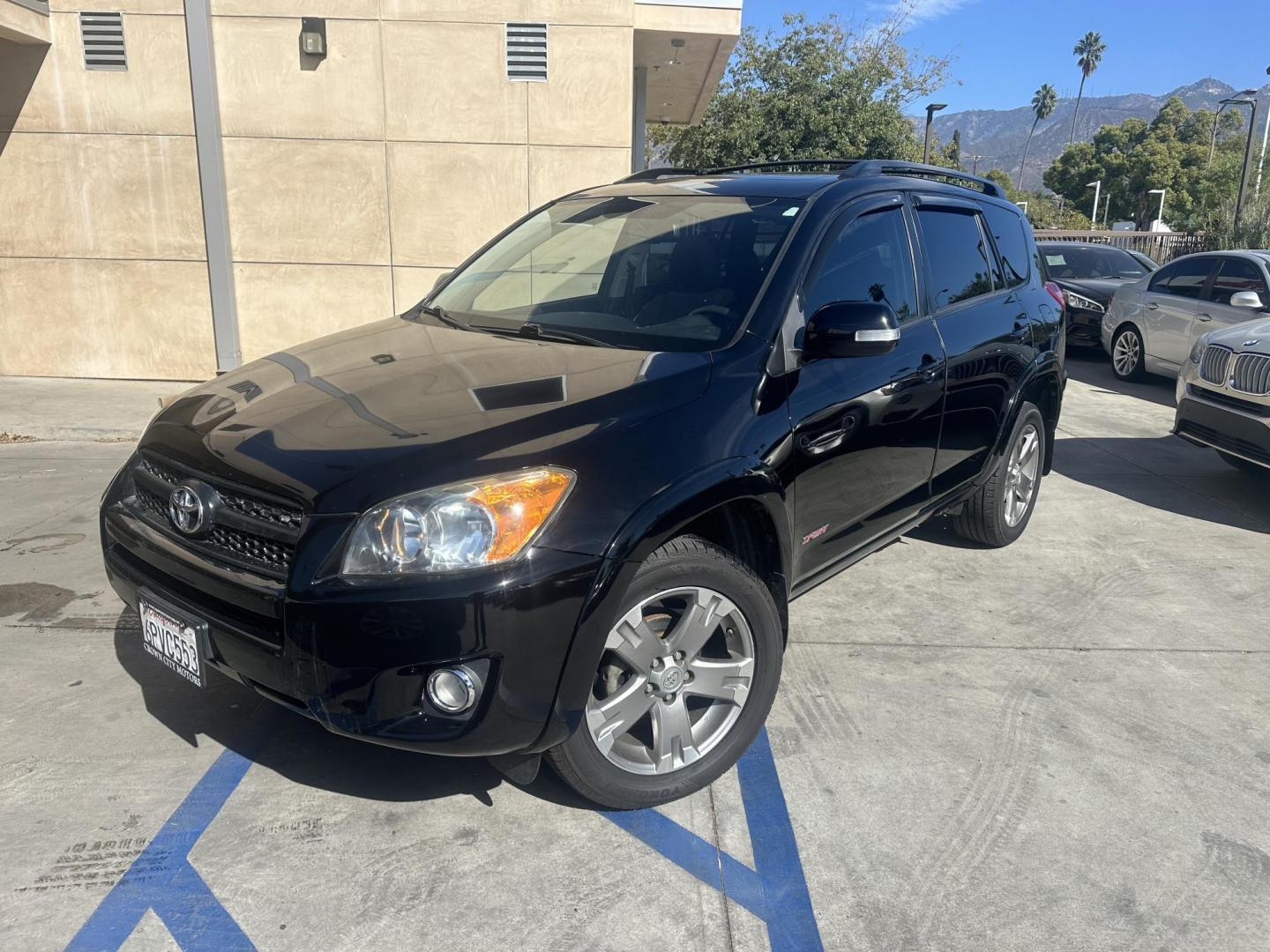 2011 Black /Black Toyota RAV4 Sport I4 2WD (JTMWF4DV0B5) with an 2.4L L4 DOHC 16V engine, 4-Speed Automatic transmission, located at 30 S. Berkeley Avenue, Pasadena, CA, 91107, (626) 248-7567, 34.145447, -118.109398 - f you're looking for a compact SUV that combines reliability, comfort, and performance, the 2011 Toyota RAV4 is an excellent choice. With a strong reputation for durability, this vehicle is perfect for individuals and families alike, offering enough room for passengers and cargo without sacrificing - Photo#3