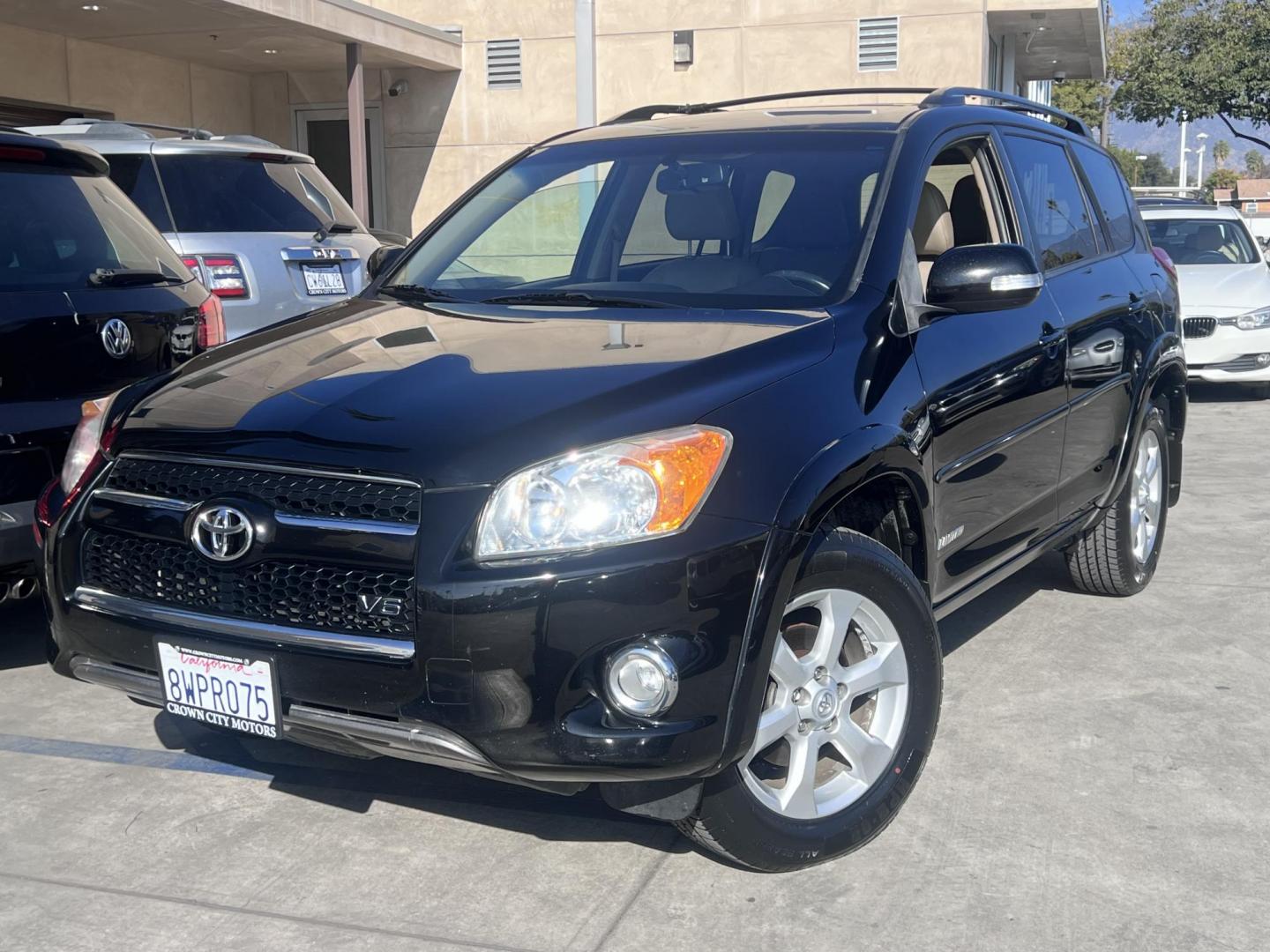 2011 Black /Gray Toyota RAV4 Limited V6 2WD (JTMYK4DV3B5) with an 3.5L V6 DOHC 24V engine, 5-Speed Automatic transmission, located at 30 S. Berkeley Avenue, Pasadena, CA, 91107, (626) 248-7567, 34.145447, -118.109398 - Photo#0