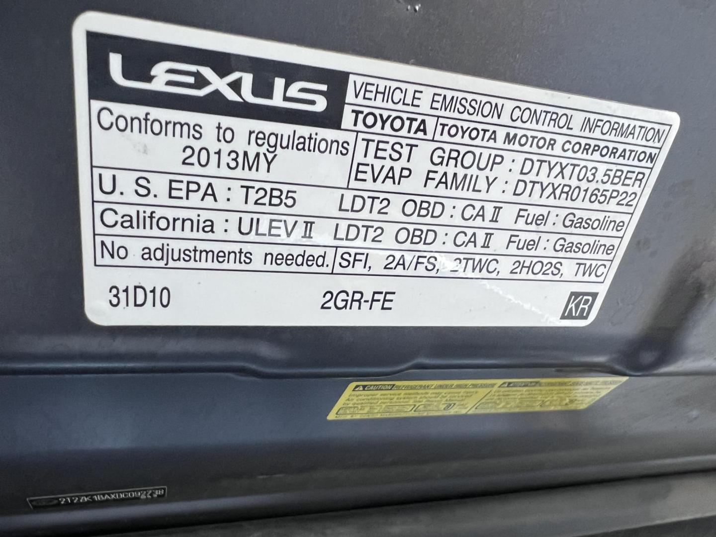 2013 Nebula Gray Pearl /Gray Lexus RX 350 FWD (2T2ZK1BAXDC) with an 3.5L V6 DOHC 24V engine, 5-Speed Automatic transmission, located at 30 S. Berkeley Avenue, Pasadena, CA, 91107, (626) 248-7567, 34.145447, -118.109398 - 2013 Lexus RX 350: Luxury SUV Available for Buy Here Pay Here Auto Loan Financing—Bad Credit Welcome! Are you searching for a reliable, luxurious SUV that perfectly combines comfort, performance, and style? Look no further than the 2013 Lexus RX 350, a top choice in the midsize luxury SUV marke - Photo#15