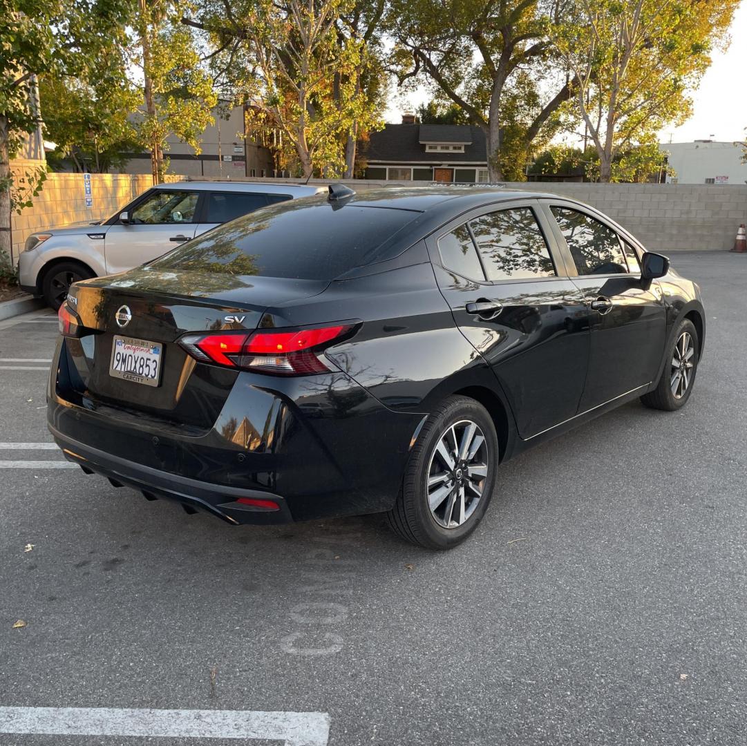 2021 Black /Black Nissan Versa SV (3N1CN8EV0ML) with an 1.6L L4 DOHC 16V engine, CVT transmission, located at 30 S. Berkeley Avenue, Pasadena, CA, 91107, (626) 248-7567, 34.145447, -118.109398 - 021 Nissan Versa SV: The Perfect Blend of Style, Efficiency, and Affordability If you’re searching for a reliable, fuel-efficient, and stylish compact sedan, the 2021 Nissan Versa SV checks all the boxes. This vehicle offers a modern design, advanced technology features, and an impressive perform - Photo#1