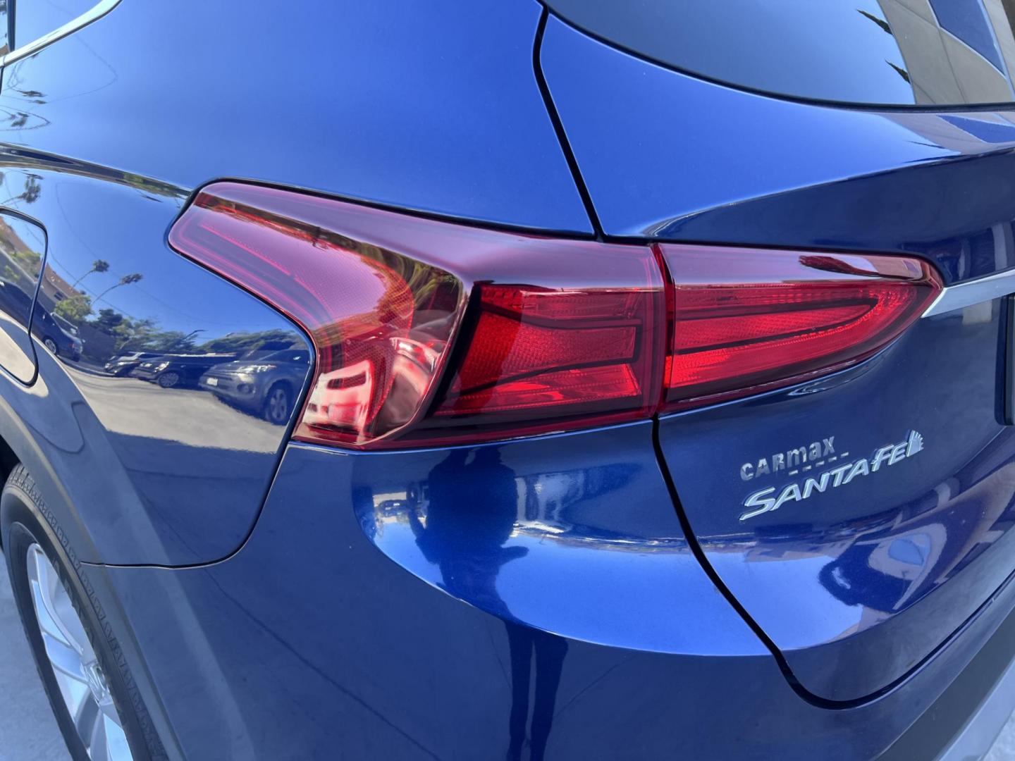2019 Stormy BLue /Black Hyundai Santa Fe SEL 2.4 (5NMS33AD0KH) with an 2.4L L4 DOHC 16V engine, 8A transmission, located at 30 S. Berkeley Avenue, Pasadena, CA, 91107, (626) 248-7567, 34.145447, -118.109398 - Are you in the market for a stylish, reliable, and family-friendly SUV? Look no further than this 2019 Hyundai Santa Fe, available now at Crown City Motors, located at 30 S Berkeley Ave, Pasadena, CA 91107. As a premier Buy Here Pay Here dealership in Pasadena, we’re proud to offer this exceptiona - Photo#11