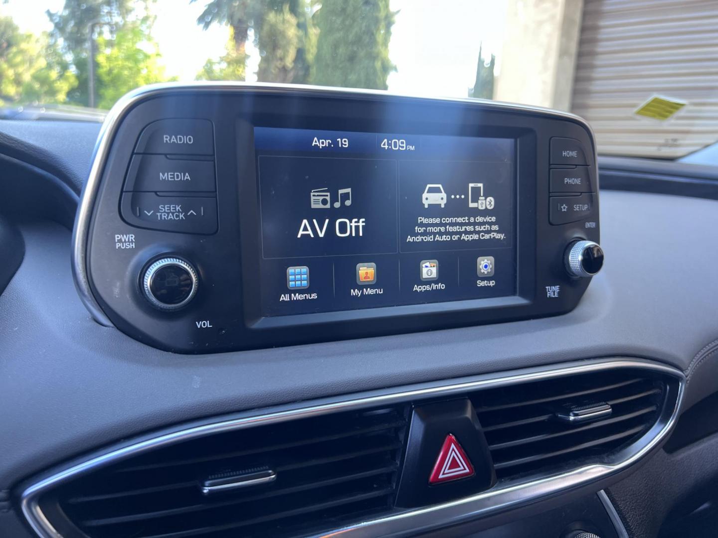2019 Stormy BLue /Black Hyundai Santa Fe SEL 2.4 (5NMS33AD0KH) with an 2.4L L4 DOHC 16V engine, 8A transmission, located at 30 S. Berkeley Avenue, Pasadena, CA, 91107, (626) 248-7567, 34.145447, -118.109398 - Are you in the market for a stylish, reliable, and family-friendly SUV? Look no further than this 2019 Hyundai Santa Fe, available now at Crown City Motors, located at 30 S Berkeley Ave, Pasadena, CA 91107. As a premier Buy Here Pay Here dealership in Pasadena, we’re proud to offer this exceptiona - Photo#32