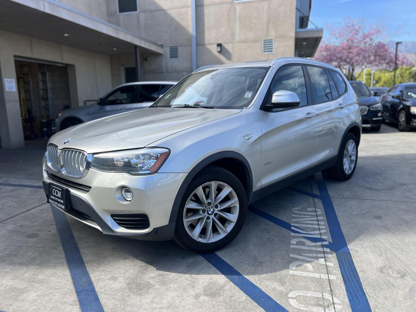 2017 Silver Metallic /Tan BMW X3 sDrive28i (5UXWZ7C51H0) with an 2.0L L4 DOHC 16V engine, 8A transmission, located at 30 S. Berkeley Avenue, Pasadena, CA, 91107, (626) 248-7567, 34.145447, -118.109398 - Are you in the market for a luxurious, reliable, and feature-packed SUV in Pasadena, CA? Look no further than this stunning 2017 BMW X3, available now at Crown City Motors, located at 30 S Berkeley Ave, Pasadena, CA 91107. As a trusted buy here pay here dealer, we specialize in offering top-quality - Photo#0
